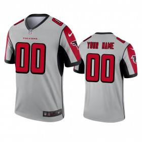 Maillot Homme Atlanta Falcons Personnalisé Silver Inverted Legend
